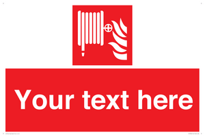 Custom Fire hose reel Sign